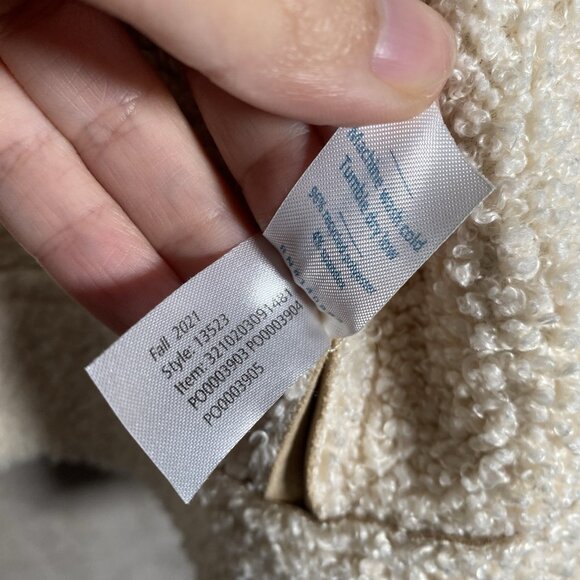 Marine Layer Quebec Sherpa Jacket XS Faux Suede Faux Shearling 70s Yellowstone - Picture 11 of 14